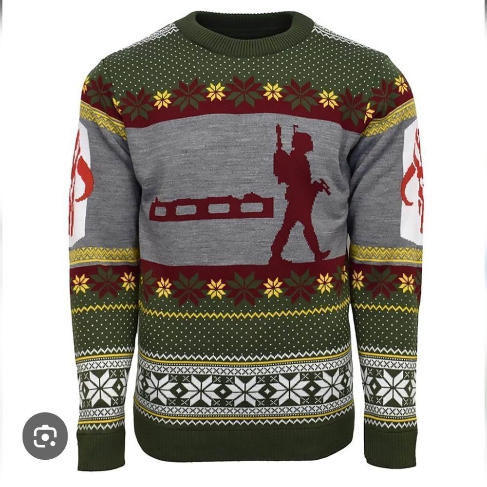 Star Wars. Numskull. Boba Fett Crewneck Sweater. Size Small
